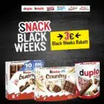 Black-Weeks von Ferrero; kinder bueno, kinder Country, duplo