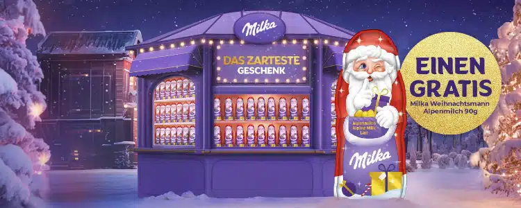 Milka Weihnachtsmann kostenlos