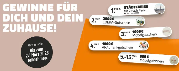 Gewinnspiel von Home Company