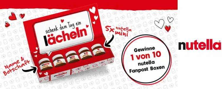 nutella-Gewinnspiel; Fanpost Box