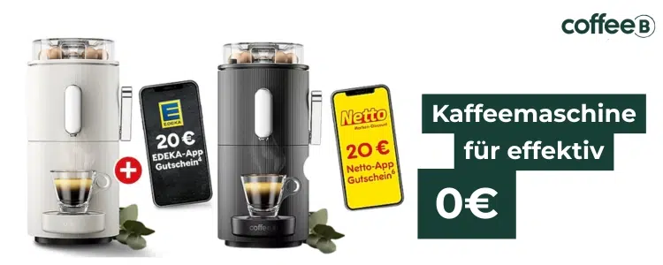 CoffeeB Maschine für effektiv 0€