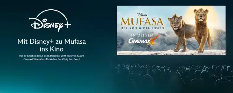 kostenloses Kino-Ticket mit Disney+ für den Film 