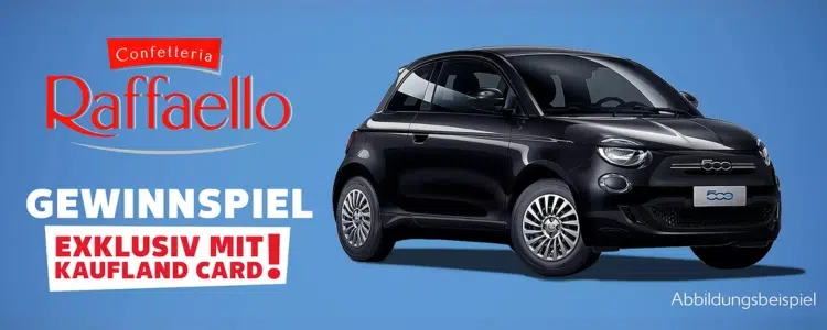 Fiat 500E Gewinnspiel Kaufland Raffaello
