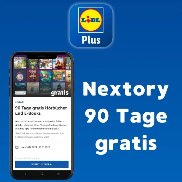 90 Tage Nextory gratis mit Lidl Plus