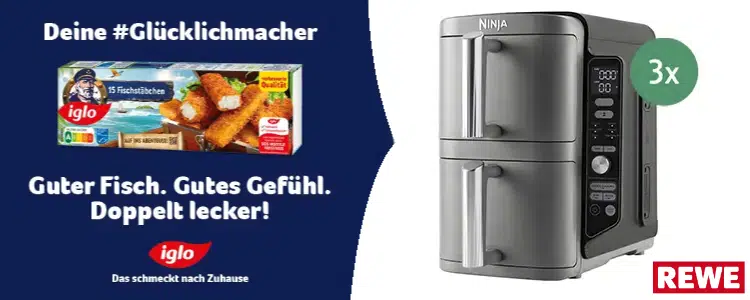 iglo-Gewinnspiel; Ninja Heißluftfritteuse