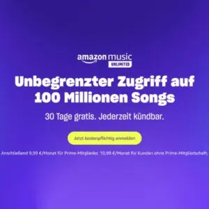 Amazon Music 30 Tage gratis testen