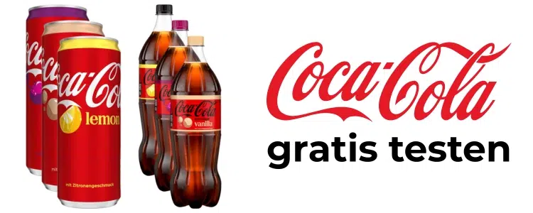 Coca-Cola gratis testen Cherry, Vanilla & Lemon