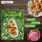 katalog von Eismann; Erdbeereis; Hähnchengericht