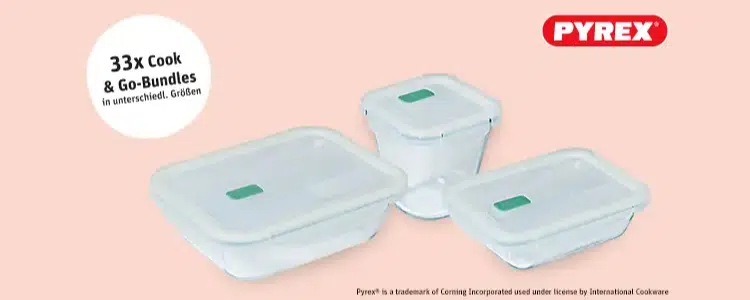 Pyrex-Produkte; Treueaktion REWE