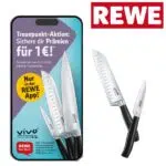 REWE Treuepunkt-Aktion; Messer; REWE-Logo