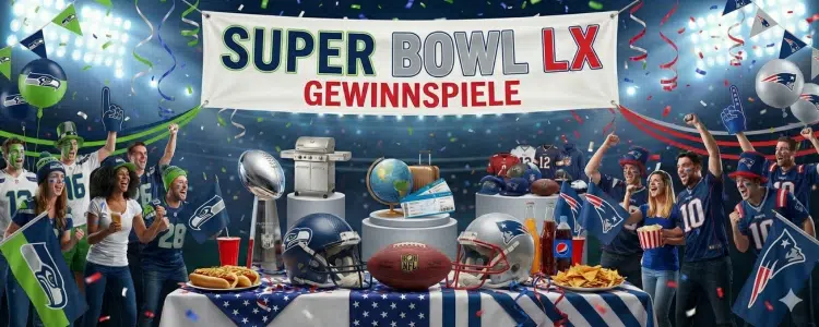 Super Bowl Gewinnspiel 2026 Übersicht