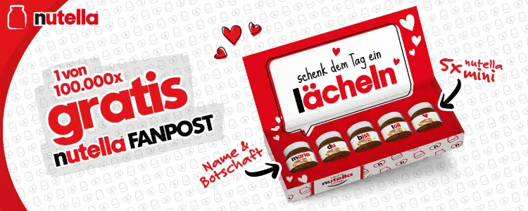 nutella Fanpost personalisieren