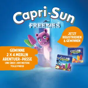 Capri-Sun Freezies; Monster mit Eis im Eisschrank