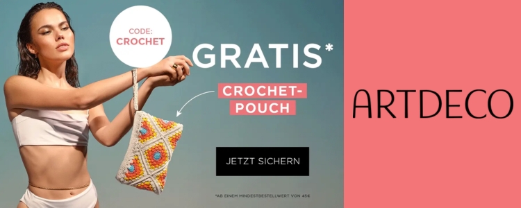 Gratis Crochet-Pouch bei ARTDECO