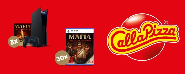 Call A Pizza-Gewinnspiel; PlayStation 5 & Mafia: The Old Country gewinnen