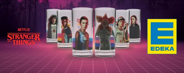 EDEKA Sammelaktion Stranger Things Glas