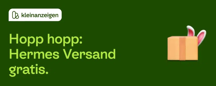 Gratis Versand bei Kleinanzeigen mit Aktionscode HASE