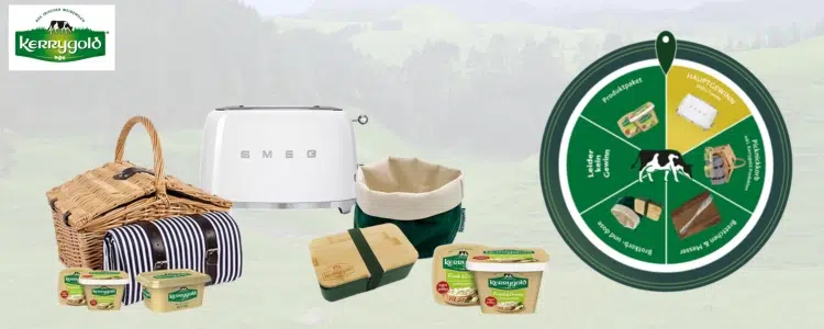 Glücksrad-Gewinnspiel von Kerrygold