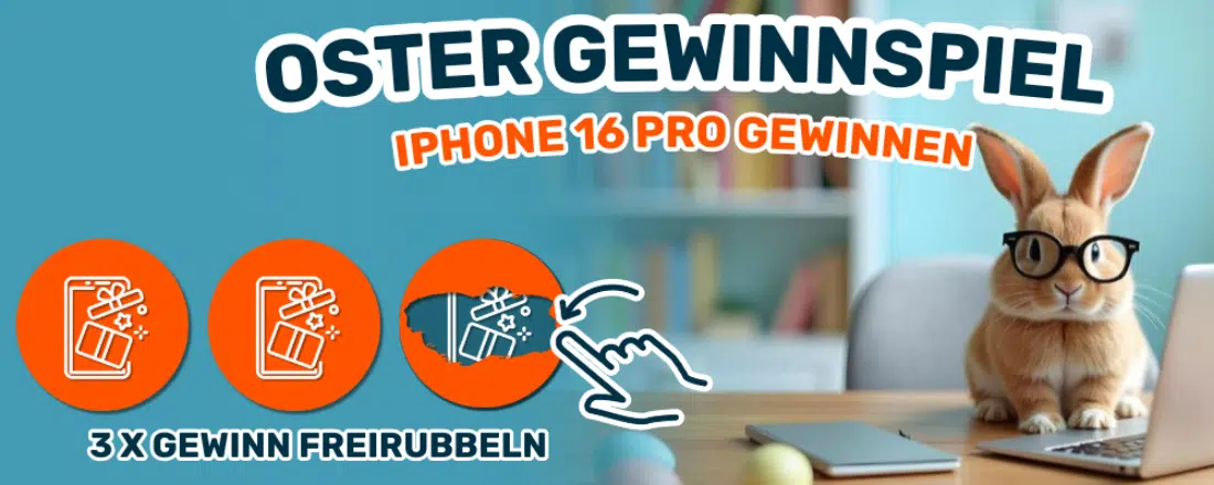 Preisvergleich.de; Hase mit Brille am Laptop