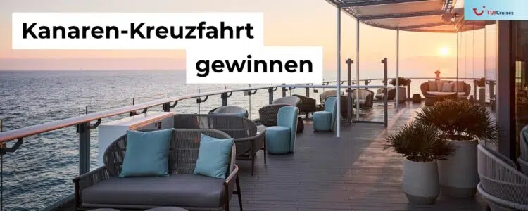Kreuzfahrtschiff im Sonnenuntergang
