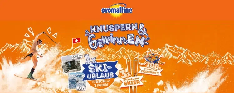 ovomaltine Gewinnspiel Ski-Urlaub 2025
