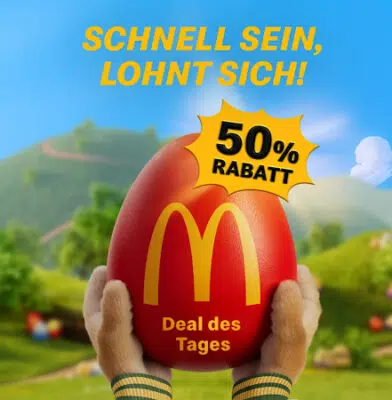 50% Rabatt auf Tagesdeal bei McDonald's