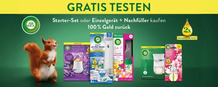 Air Wick gratis testen