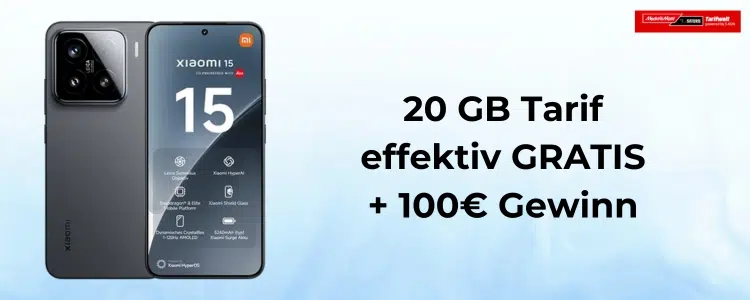 Gratis Handytarif mit 100€ Gewinn