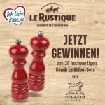 Ich liebe Käse.de-Gewinnspiel; Gewürzmühlenset gewinnen