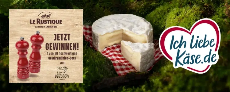 Ich liebe Käse.de-Gewinnspiel; Gewürzmühlenset gewinnen