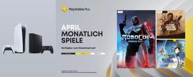 PS Plus Games April 2025 Übersicht