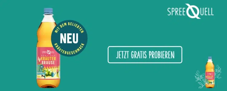 Spreequell Kräuterbrause gratis dank Coupon