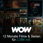 WOW Filme und Serien für 2,98€ pro Monat