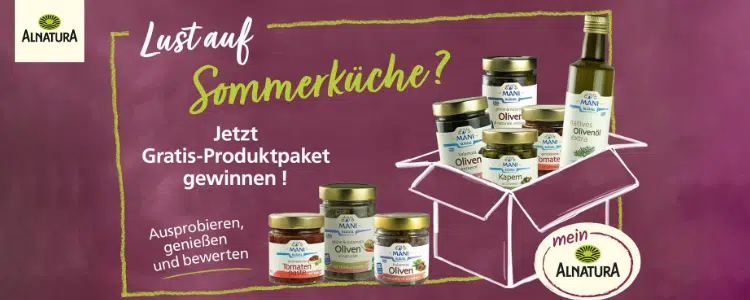 Alnatura-Gewinnspiel; Produkte für die Sommerküche