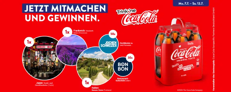 Coca-Cola-Gewinnspiel von Aldi Süd
