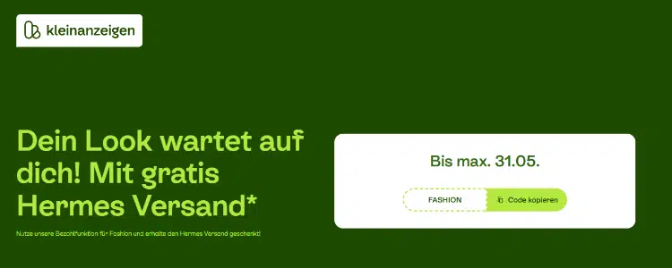 Gratis Versand bei Kleinanzeigen