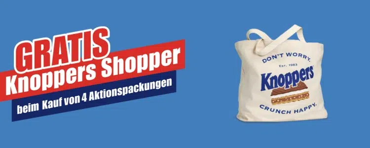 Knoppers Shopper gratis