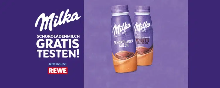 Milka Schokoladenmilch gratis testen REWE
