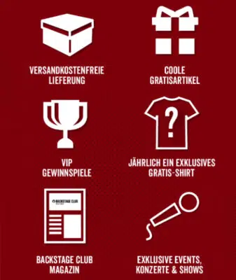 Vorteile des EMP Backstage Clubs