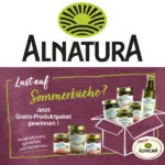 Produktpaket von Alnatura; Alnatura-Logo
