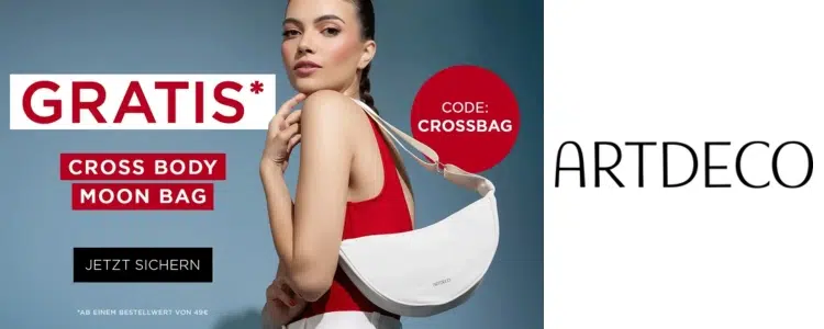 Gratis Umhängetasche "Cross Body Moon Bag" bei ARTDECO