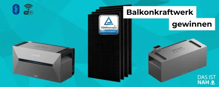 Das ist nah-Logo; Balkonkraftwerk mit Akkus