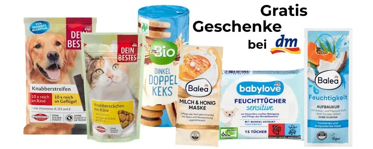 Gratis Geschenke bei dm