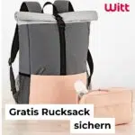 Rucksack in Grau & Rosé