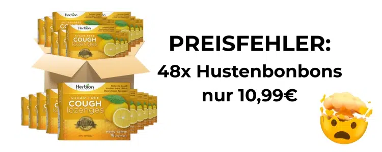 Preisfehler bei Amazon; Hustenbonbons