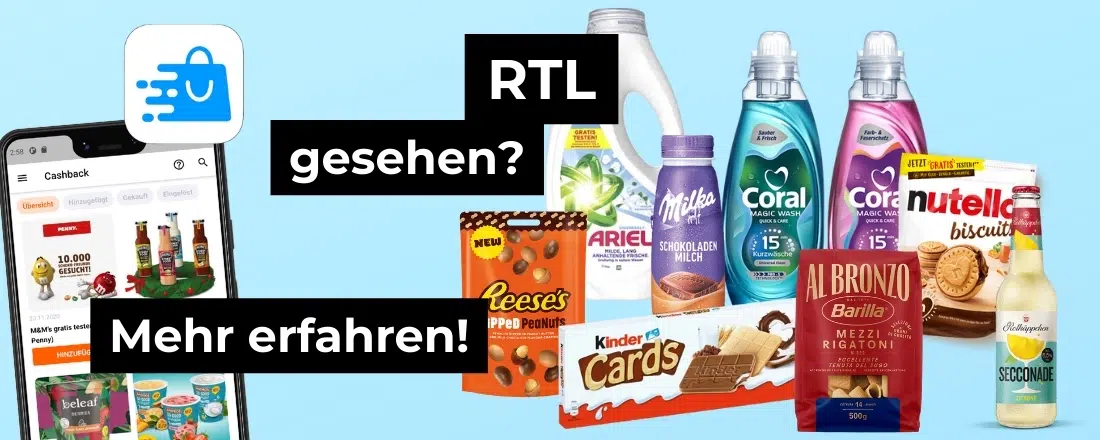 Produkte zum Gratis testen; Smartphone mit Kostenlos.de-App
