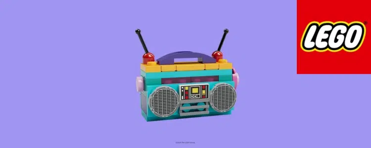 In LEGO®-Stores LEGO® Ghettoblaster bauen und behalten
