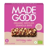 MadeGood Müsliriegel Birthday Cake Flavor