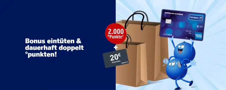 Willkommensbonus für gratis PAyback AMEX