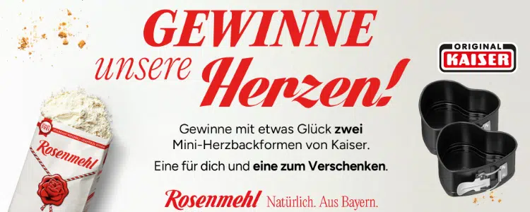 Rosenmehl verlost zwei Kaiser-Backformen;